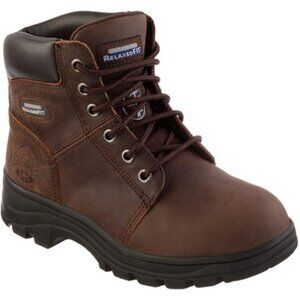 Skechers - Womens Workshire- Peril Shoe, size 6.5 US womens, color brown.